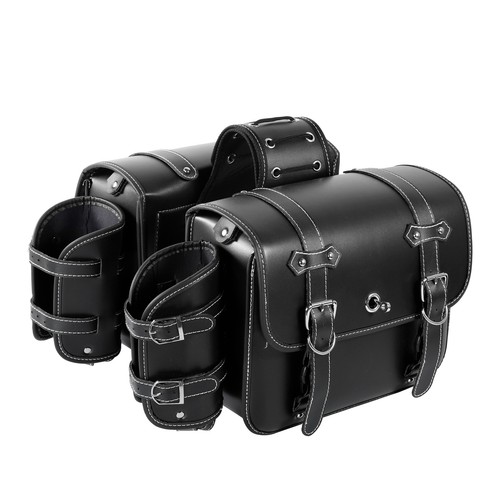 Motorcycle Saddle Bags For Honda Shadow VT VT1100 VT750 VT600 VF750 Magna 750 - Picture 3 of 11