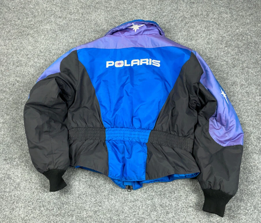 VTG 90s Polaris Blue Iridescent Purple Zip Jacket Women's Large Insulated USA  - Image 2 of 4