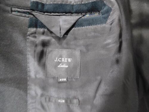 J CREW LIDLOW SLIM SIZE 38/40 SHORT GREEN VELVET 1 BUTTON TUXEDO - Picture 3 of 6