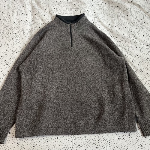 Woolrich Wool Pullover 1/4 Zip Sweater Men's XL Shale Heather Grey Hike Camping - Picture 1 of 6