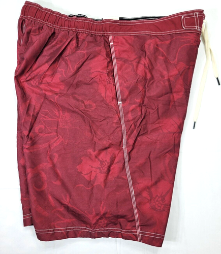Speedo Speedry Men's Swim Trunks Floral Deep Red Mesh Lined XL NWT - Picture 6 of 9