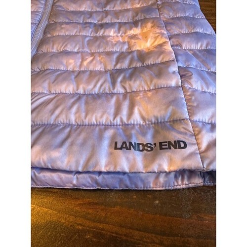 Lands' End Puffer Vest Lightweight Padded Sleeveless Jacket Youth Kids XL 14/6 - Picture 3 of 11