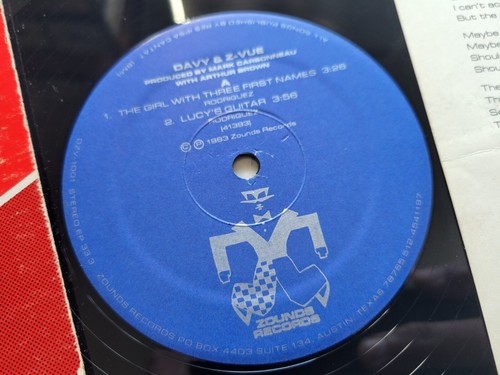 DAVY & Z-VUE - Davy + Z-vue 1983 PRIVATE New Wave Post Punk Austin Texas RARE EP - Bild 2 von 5