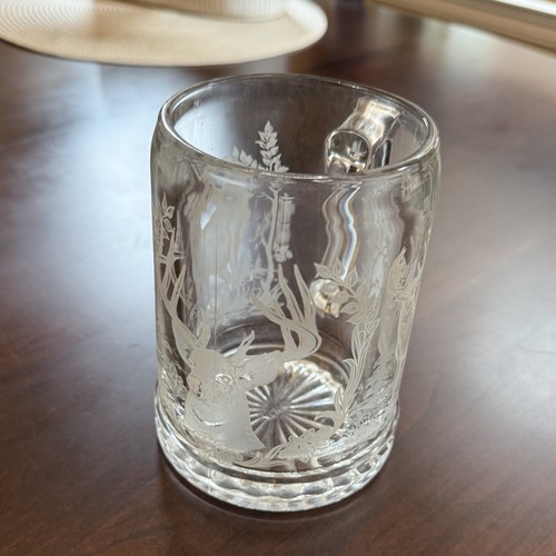 Beautiful Alwe Clear Frosted Glass Deer Design Mug - Picture 6 of 8