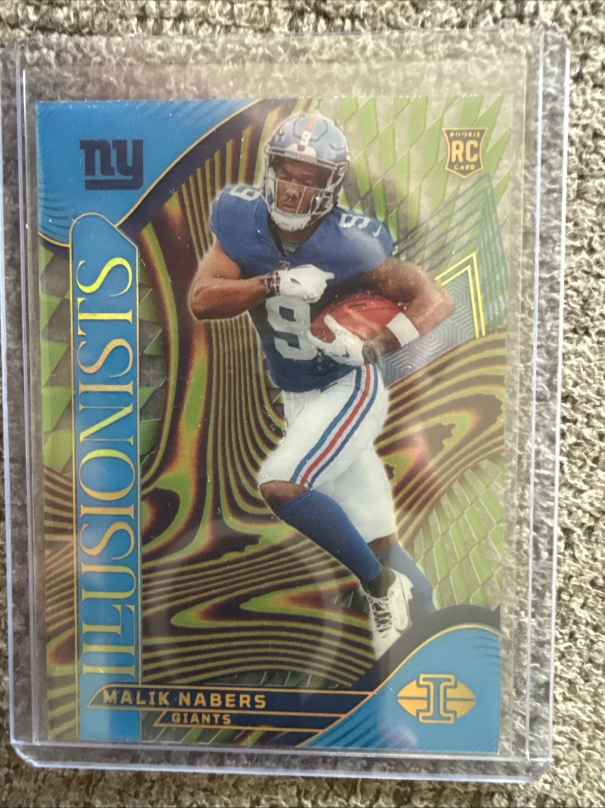 Malik Nabers Panini Illusions Illusionists #6 Light Blue