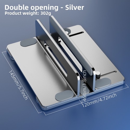 Desk Laptop Stand Laptop Vertical Stand,Adjustable Slot for Office Home Use - Picture 8 of 9