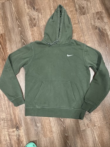 Vintage Nike Kapuzenpullover Army Green Herren Gr. M Swoosh Y2K - Bild 9 von 10