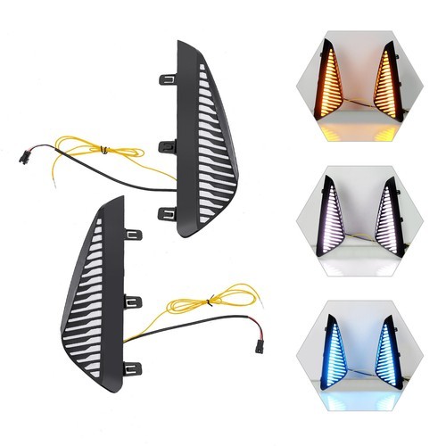 LED Daytime Running Light Fog Lamp W Turn Signal 3-Colors For 2024 Nissan Sentra - Imagen 23 de 24