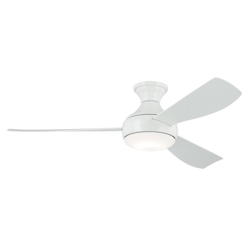 White 54"Ceiling Fan from the Ample Collection - Picture 2 of 7