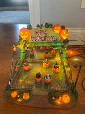 Lemax Spooky Town Wild Pumpkin Ride Retired -As Is, Parts, Or Repair 2009 