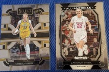 (2) Cameron Brink RC Lot Panini Draft and Select Cards. Los Angeles Sparks