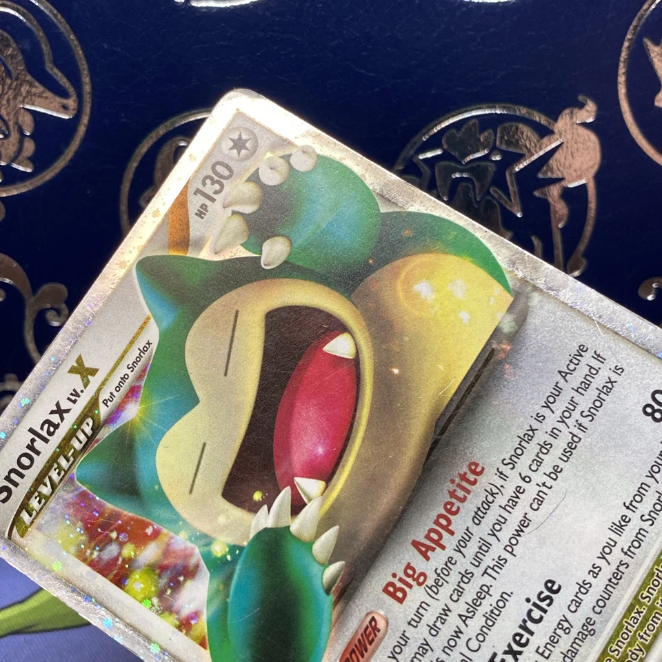 Pokémon TCG Snorlax LV.X Rising Rivals Holo Card 111/111 MP - Image 4 of 4