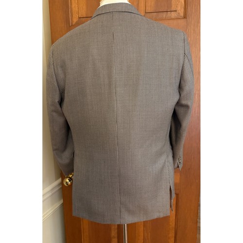 Joseph Abboud Seide Wolle Sport Mantel Herren 40 S Braun Zweiknopf Blazer Jacke - Bild 4 von 18