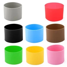 Silicone Expandable Reusable Heat Resistant Nonslip Glass Bottle Mug Cup Sleeve