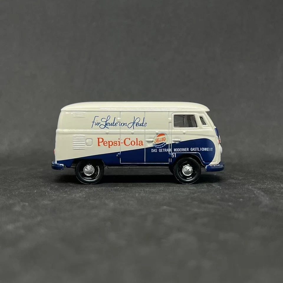 Réplica 1/64 del Volkswagen T1 Retro Blanco Furgoneta Aleación Modelo Juguete Colección Foto 4 de 4