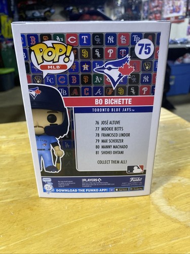 Funko POP! POP MLB BLUE JAYS BO BICHETTE #75 | CANADA EXCLUSIVE New - Picture 2 of 2