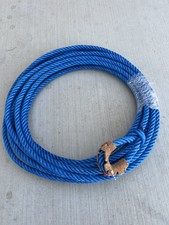 BLUE CHARRO POLY NYLON ROPE, REATA PARA FLOREAR, LASSO ROPE SOGA CHARRA
