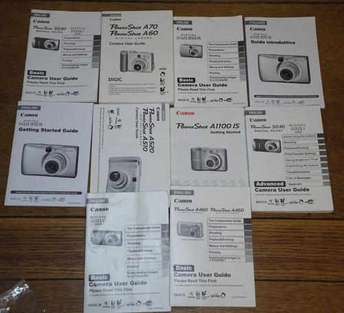 80+ Items Retro Digital Camera Instruction Books CDs Joblot Canon FujiFilm Nikon - Picture 10 of 11