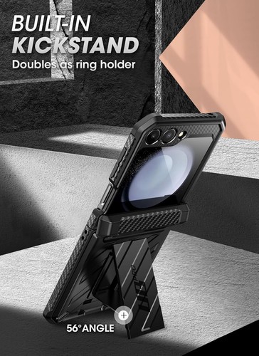 Funda SUPCASE Samsung Galaxy Z Abatible 5 5G Cuerpo Completo Doble Capa Resistente Negra - Imagen 7 de 13