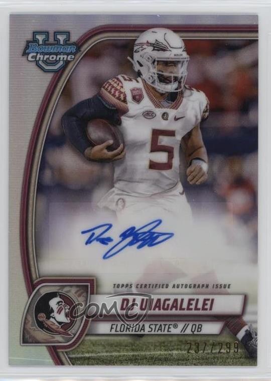 2024 Bowman U Chrome Prospect Refractor /299 DJ Uiagalelei #PA-DUI Auto