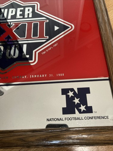 1988 Miller Lite Super Bowl XXII Advertising Mirror 21 in by 17 in - Picture 2 of 5