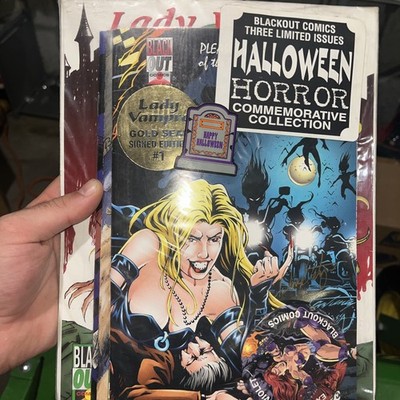 Blackout Comics Halloween Horror 3 Pack  Lady Vampre #1/Jugular #0 Signed