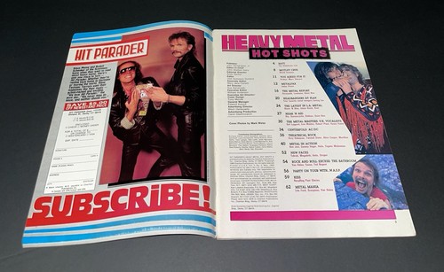 Hit Parader Magazine May 1986 Heavy Metal Hot Shots Motley Crue + AC/DC Poster - Picture 4 of 11