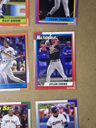 2025 Topps Series 1 Baseball 9 Card Insert Lot | Topps 1990 CREWS PUJOLS DEVERS - Picture 9 of 23