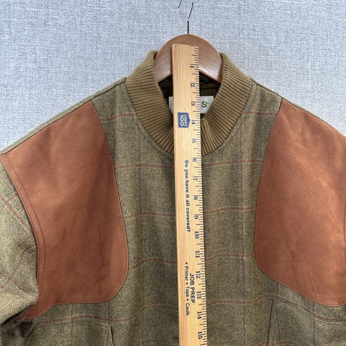 Orvis Wool Chore Puffer Jacket Large Green Plaid Hunting Shooting Lined Heavy - Picture 11 of 18