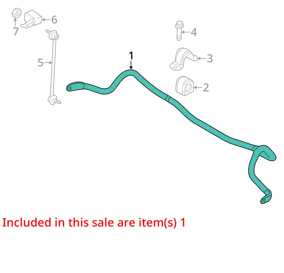 Mazda Mazda 2017 3 tracción delantera barra estabilizadora OEM 67 k millas - LKQ417048087 Foto 4 de 4