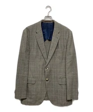 PAUL SMITH Glen Check Tailored Jacket Size: L2 Gray Men PL-MX-36263