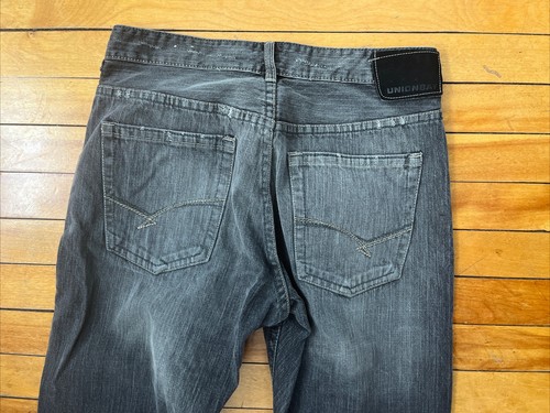 Union Bay VTG Y2K Baggy Jeans Men's 32x34 Distressed Grunge Skater Wide Leg - Picture 14 of 19