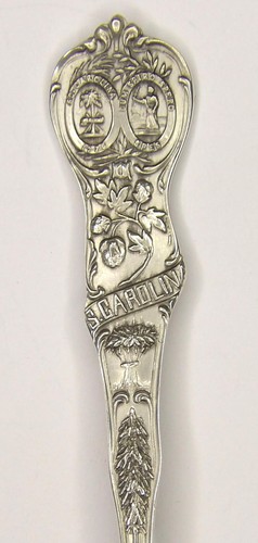 ⭐ SOUTH CAROLINA SEAL STERLING SILVER SPOON ~ 4.2" ~ VINTAGE ~ Agriculture ~ EXC - Picture 2 of 4
