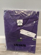 Lacoste Classic Cotton Pique Polo Shirt L.12.12 Purple Men  s Sz 8 Brand New