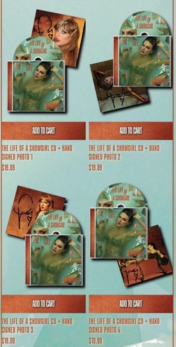 Taylor Swift Das Leben eines Showgirls signierte CD Komplettsatz 4 VORVERKAUF (NEU)