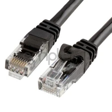 5FT CAT6 Cable Ethernet Lan Network CAT 6 RJ45 Patch Cord Internet Black NEW