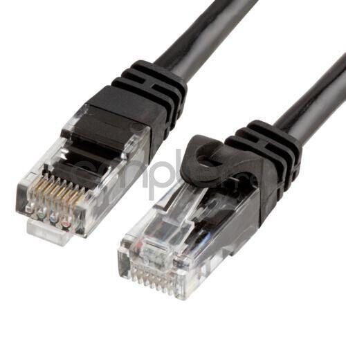 5FT CAT6 Cable Ethernet Lan Network CAT 6 RJ45 Patch Cord Internet Black NEW - Picture 1 of 3