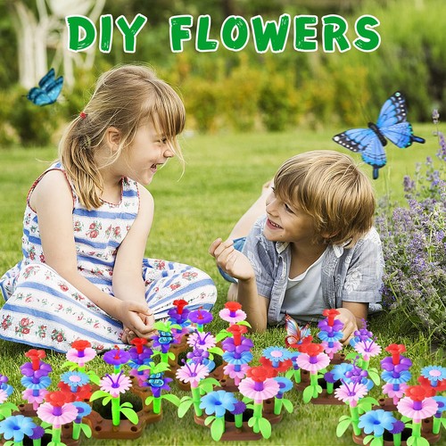 Qtioucp 16Pcs Kids Gardening Tools Outdoor Toys Set Backyard Play with 93 PCS... - Picture 6 of 7