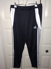 Adidas Track Pants Black Mens Size XL Aeroready New With Tags FREE SHIPPING