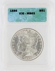 1886 Morgan Silver Dollar ICG MS63 S$1 Philadelphia Minted No Reserve