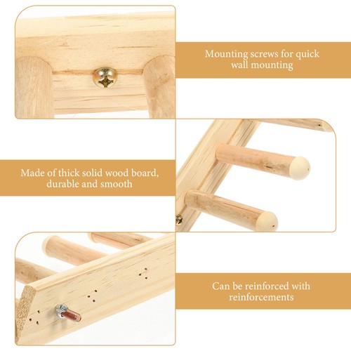 Escaleras de montaje en pared de 3 unidades para gatos mayores - Imagen 3 de 12