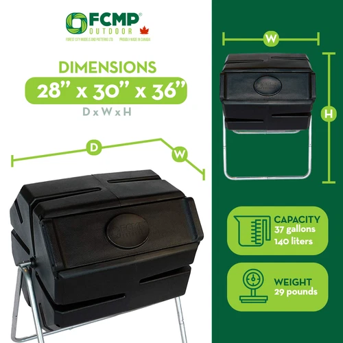 FCMP Outdoor Roto Tumbling Composting Bin - Thumbnail 5