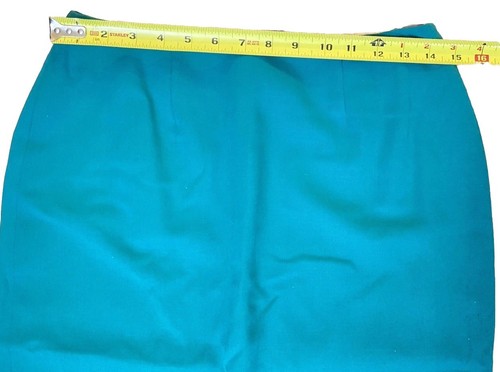 Tuta Bill Blass per Neiman Marcus gonna di lana taglia 8 verde smeraldo set 2 pezzi - Foto 6 di 12