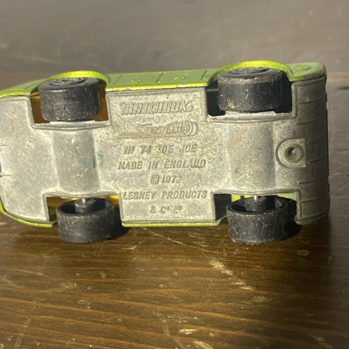 Vintage Matchbox Superfast Green Toe Joe No74 1/64 Diecast - Missing Hook/Mast - Picture 11 of 14