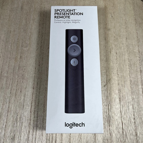 Logitech Spotlight Presentation Remote Advanced Quick Charging Czarny