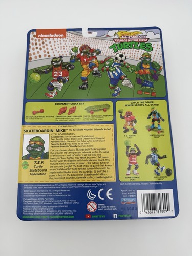 Teenage Mutant Ninja Tutles Sewer Sports All-Stars Skateboard Mike & Soccer Raph - Picture 5 of 5