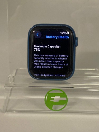 Apple Watch Series 7 45 mm débloqué cassé cadran aluminium seul - Photo 9 sur 10