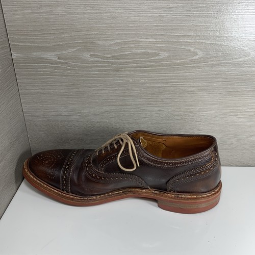Allen Edmonds Strandmok braun Leder Kappe Zehe Oxford Dainite Sohle Schuhe 10,5 D - Bild 10 von 11