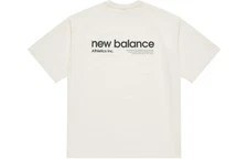 New Balance T Shirt Unisex Ivory White AMT42335-CIC