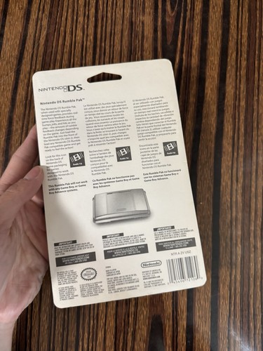 Nintendo DS Oficial Rumble Pak Pack Nuevo Sellado de Fábrica - Imagen 3 de 8